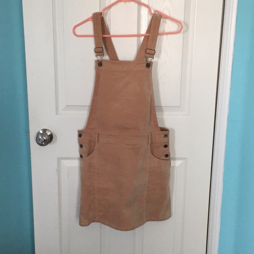 Suede Skirt Overalls